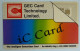 UK - Great Britain - Inteligent Contactless - IC Card - Green Reverse - Demo For GEC Card Technology - [10] Collections