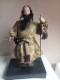 Statuette Ancienne Samourai En Habit De Soie Hauteur 34 Cm - Art Asiatique