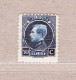 1921 Nr 187* Met Scharnier.Koning Albert I.Montenez 50c. - 1921-1925 Petit Montenez