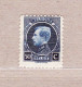 1921 Nr 187* Met Scharnier.Koning Albert I.Montenez 50c. - 1921-1925 Kleine Montenez
