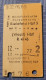 Rückfahrkarte Personenzug 1969 - Europe