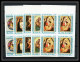 041b - Ajman - MNH ** Mi N° 327 / 331 B Madones - Madonna Botticelli Tableaux (painting) Non Dentelé (imperf) Bloc 4 - Ajman