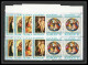 042b - Ajman - MNH ** Mi N° 327 / 331 A Madones - Madonna Raphael / Botticelli Tableaux (painting) Bloc 4 - Madonne