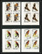 102c Umm Al Qiwain MNH ** Mi N° 225 / 232 B Rapaces Oiseaux Bird Birds Of Prey Oiseau Non Dentelé (Imperf) Bloc 4  - Umm Al-Qiwain