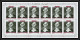 364 Fujeira MNH ** Mi N° 485 / 494 A Personalities From American History Space Kennedy Armstrong Lincoln Feuilles Sheets - Kennedy (John F.)