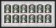 364 Fujeira MNH ** Mi N° 485 / 494 A Personalities From American History Space Kennedy Armstrong Lincoln Feuilles Sheets - Unabhängigkeit USA