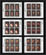 485 - Yemen Kingdom MNH ** N° 278 / 283 B OR (gold) Rembrandt Feuilles Sheets Tableaux Paintings Non Dentelé Imperf - Rembrandt