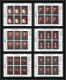 487 Yemen Kingdom MNH ** N° 284 / 289 B Argent (silver) Rembrandt Feuilles Sheets (tableaux Painting) Non Dentelé Imperf - Rembrandt