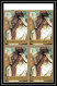 506f Fujeira MNH ** N° 1265 / 1270 B Tableau (tableaux Painting) Nus Nude Degas France Non Dentelé (Imperf) Bloc 4 - Fujeira
