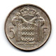 MONACO -- MONTE CARLO -- Monégasque -- Pièce De 5 Francs Argent 1966 -- RAINIER III - 1960-2001 Neue Francs