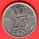 Paesi Bassi - Nederland - Pays Bas - 1954 - 25 Cents - QFDC/aUNC - Come Da Foto - 1948-1980 : Juliana