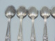 Delcampe - -6 PETITES CUILLERES METAL Argenté Style Louis XV Poinçon CAILAR BAYARD  E - Silverware