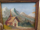 Delcampe - Ancien Petit Tableau Paysage De Montagne Signé Peintre à Identifier - Huiles