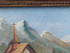 Delcampe - Ancien Petit Tableau Paysage De Montagne Signé Peintre à Identifier - Oils