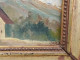 Delcampe - Ancien Petit Tableau Paysage De Montagne Signé Peintre à Identifier - Olieverf