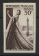 N° 941 ESSAI NON DENTELE Neuf ** (MNH) 30 Fr Brun-violet Haute Couture TB - Pruebas De Colores 1945-…