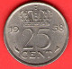 Paesi Bassi - Nederland - Pays Bas - 1958 - 25 Cents - SPL/XF - Come Da Foto - 1948-1980 : Juliana