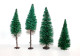 BUSCH LOT De 4 ARBRE SAPIN VEGETAUX HO DECOR PAYSAGE, 9 A 13,5cm MINIATURE TRAIN - MODELISME FERROVIAIRE  (1712.283) - Scenery