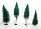 BUSCH LOT De 4 ARBRE SAPIN VEGETAUX HO DECOR PAYSAGE, 9,5 A 14cm MINIATURE TRAIN - MODELISME FERROVIAIRE  (1712.284) - Versieringen