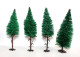 BUSCH LOT De 4 ARBRE SAPIN VEGETAUX, HO DECOR PAYSAGE, 12-12,5cm MINIATURE TRAIN - MODELISME FERROVIAIRE  (1712.285) - Versieringen