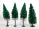 BUSCH LOT De 4 ARBRE SAPIN VEGETAUX, HO DECOR PAYSAGE, 12-12,5cm MINIATURE TRAIN - MODELISME FERROVIAIRE  (1712.285) - Scenery