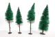 BUSCH LOT De 4 ARBRE SAPIN VEGETAUX, HO DECOR PAYSAGE, 12 A 14cm MINIATURE TRAIN - MODELISME FERROVIAIRE  (1712.287) - Décors