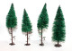 BUSCH LOT De 4 ARBRE SAPIN VEGETAUX, HO DECOR PAYSAGE, 12 A 14cm MINIATURE TRAIN - MODELISME FERROVIAIRE  (1712.287) - Decoración