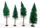 Delcampe - BUSCH LOT De 4 ARBRE SAPIN VEGETAUX, HO DECOR PAYSAGE, 12 A 14cm MINIATURE TRAIN - MODELISME FERROVIAIRE  (1712.287) - Scenery