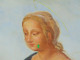 Delcampe - -PORTRAIT HSP BOIS ACAJOU Ste VIERGE Auréolée Signé D DENIS 1933 D'ap RAPHAEL    E - Oils