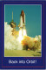 Ansichtskarte  Back Into Orbit Space-Shuttle Start Raumfahrt USA 1990 - Raumfahrt