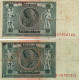 2 Billets De 10 Reichsmark ( Reichsbanknote) - 10 Mark