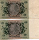 2 Billets De 50 Reichsmark ( Reichsbanknote) - 50 Mark