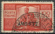 AMG-FTT 1949/1950 - FRANCOBOLLO TIPO DEMOCRATICA L. 100 SOPRASTAMPA SU UNA RIGA - USATO / USED  - SASSONE 67 - Oblitérés