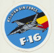 MILITARIA  AVIATION   " BELGIAN AIR FORCE  -  F 16  "      AUTO-COLLANT. - Fliegerei