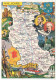 CPSM - LOIRE - Carte Du Département De La Loire - Blondel La Rougery édit. - 1945 - Autres & Non Classés