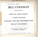 Disque De Bill Coleman - Négro Spirituals - Concert Hall V 581 - France 1969 - Gospel En Religie