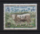 Timbre Nouvelles Hébrides Taureau Charolais 1978 10 F Surchargé 500 FNH - Usati