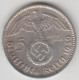 Germania, Deutsches Reich. Moneta Arg. 5 Marchi " J " 1939 Spl - 5 Reichsmark