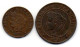 FRANCE, Set Of Two Coins 1, 2 Centimes, Bronze, Year 1892-A, 1897-A,  KM # 826.1, 827.1 - Autres & Non Classés