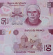 Mexico 50 Pesos 2007 UNC, P-123d Polymer  RARE - México