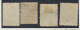 4x Newfoundland Used Stamps; #34-3c F #35-6c F #49-3c F & #51-3c VF GV= $76.00 - 1857-1861