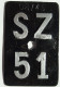 Velonummer Schwyz SZ 51 - Number Plates