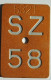 Velonummer Schwyz SZ 58 - Nummerplaten