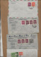 PORTUGAL - LOT DE 3 ENTIERS POSTAUX 1887 -1900 + 1 LOT DE  LETTRES AFFRANCHISSEMENTS COMPOSES -1950 A 1957 - Postal Stationery