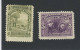 2x Newfoundland MH Stamps #64-4c Hunting F #65-5c Mining VF Guide Value = $23.00 - 1857-1861