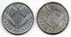 FRANCE, Set Of Two Coins 1 Franc, Aluminum, Year 1943, 1944-C, KM # 902.1, 902.3 - 1 Franc