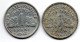 FRANCE, Set Of Two Coins 1 Franc, Aluminum, Year 1943, 1944-C, KM # 902.1, 902.3 - 1 Franc