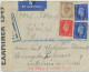 GB 1940, GVI 1d, 2½d (2x) And 5d On Registered Air Mail Cover With Rare CDS „BROUGHTY FERRY / ANGUS“ (now DUNDEE) - Entiers Postaux