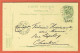 J - Entier Postal N° 31 - Ham Sur Heure-Nalinnes Vers Charleroy 1905 - Ham-sur-Heure-Nalinnes