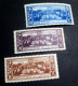 EGYPT 1936, Complete SET Of The Yt 184/86 ANGLO-EGYPTION TREATY, Original Gum, , MNH, The Blue One Is MLH - Neufs